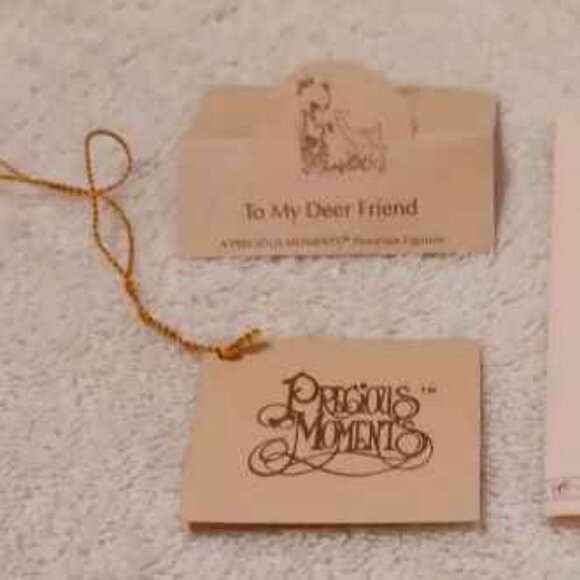 Precious Moments To My Deer Friend 1986 Figurine ENESCO #100048 With Tags & Box - Picture 10 of 14